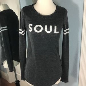 Chaser SOUL Graphic Long Sleeve Tee Grey